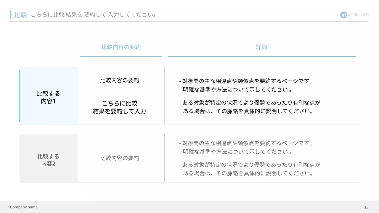 青 シンプル ビジネス プレゼンテーション