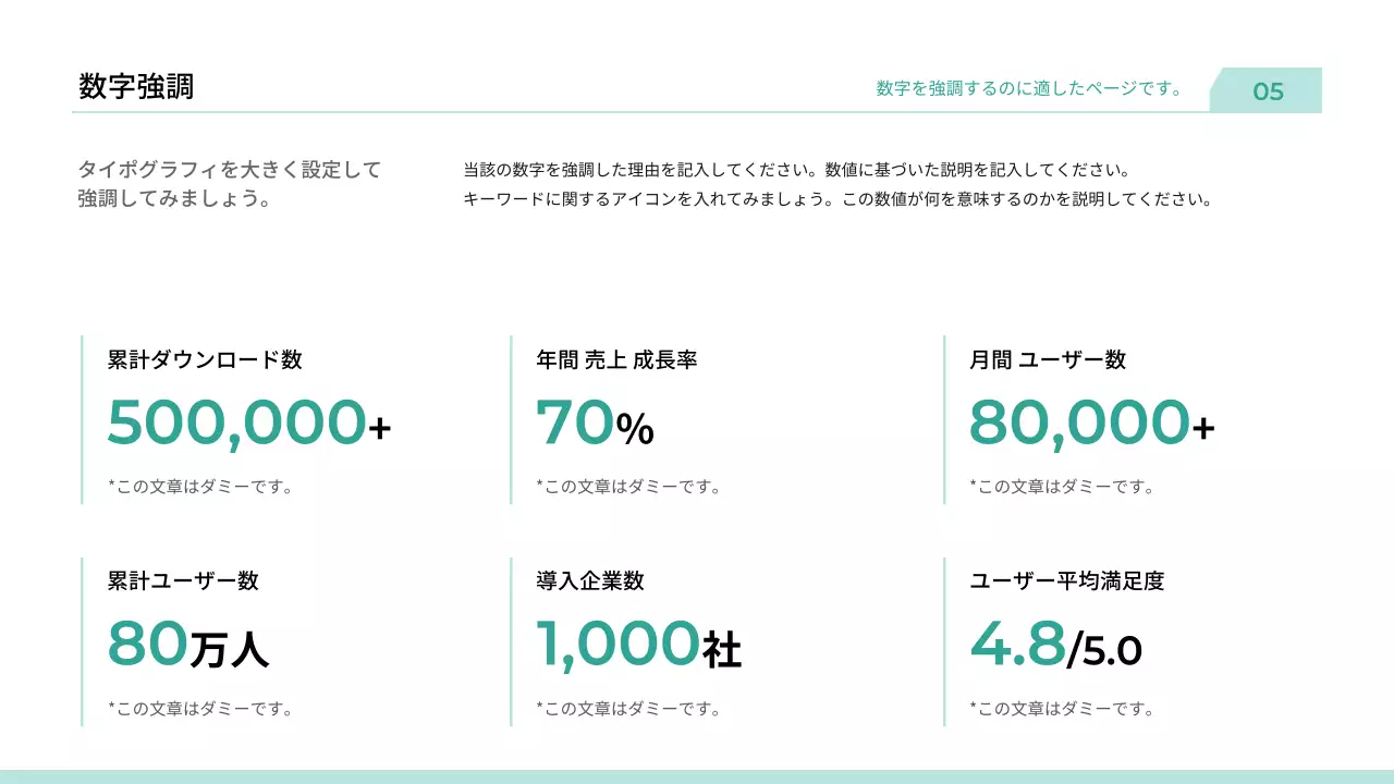 ミント シンプル ビジネス プレゼンテーション
