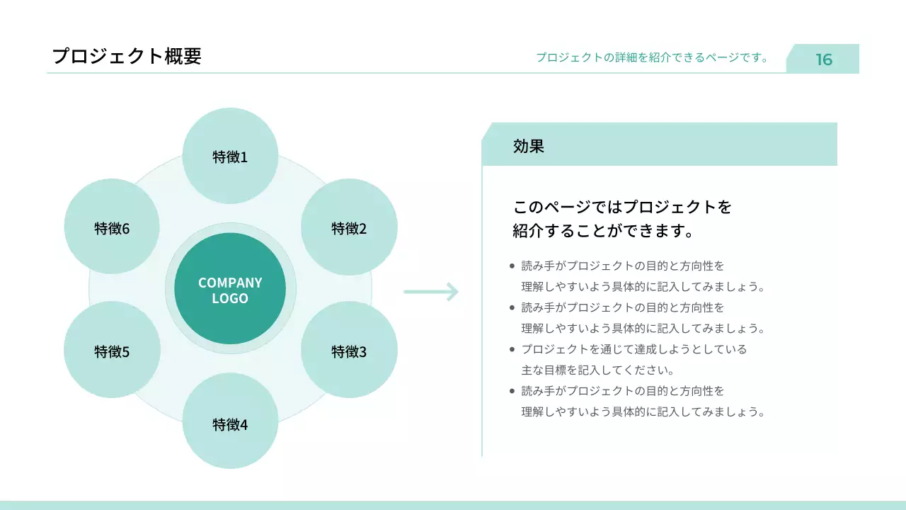 ミント シンプル ビジネス プレゼンテーション