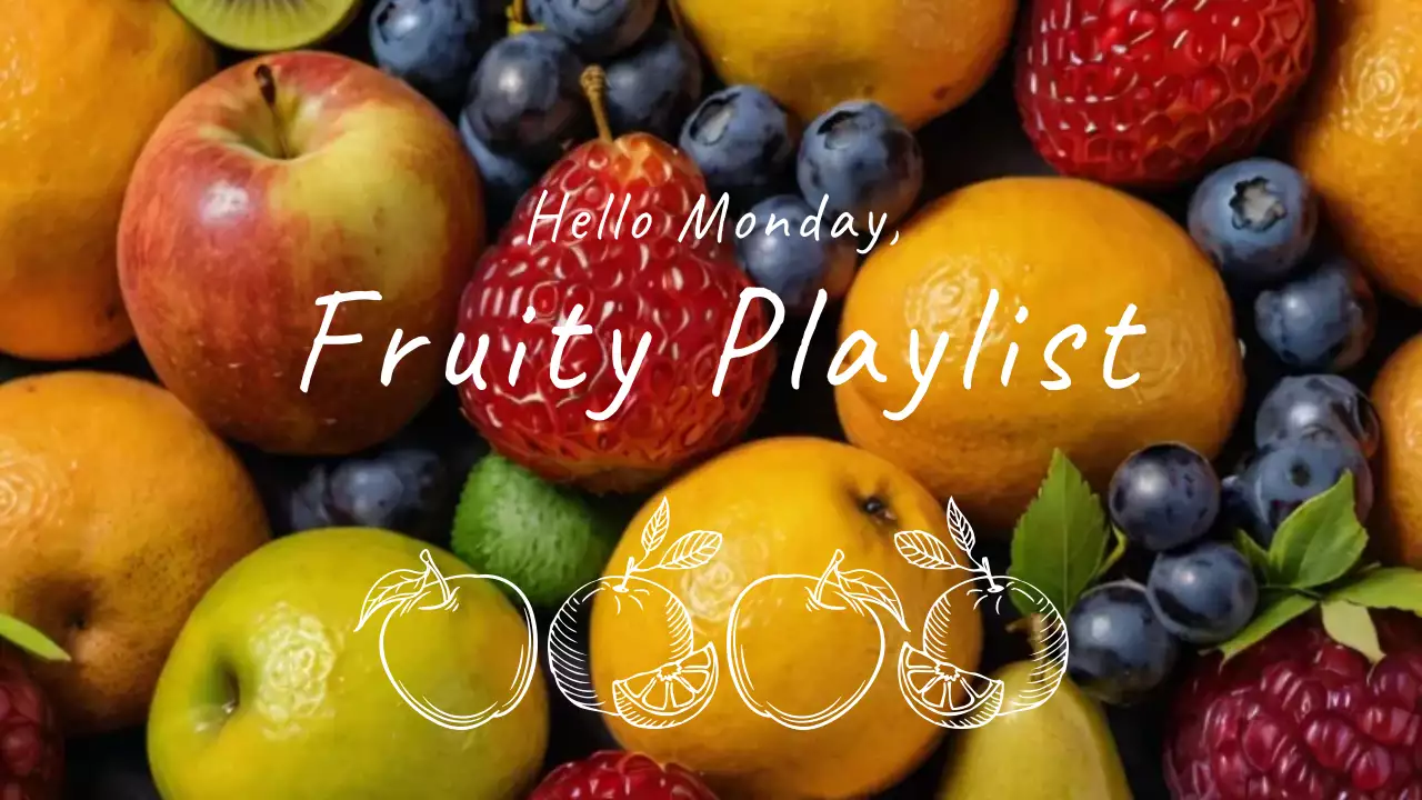 주황색의 알록달록한 과일 플레이리스트