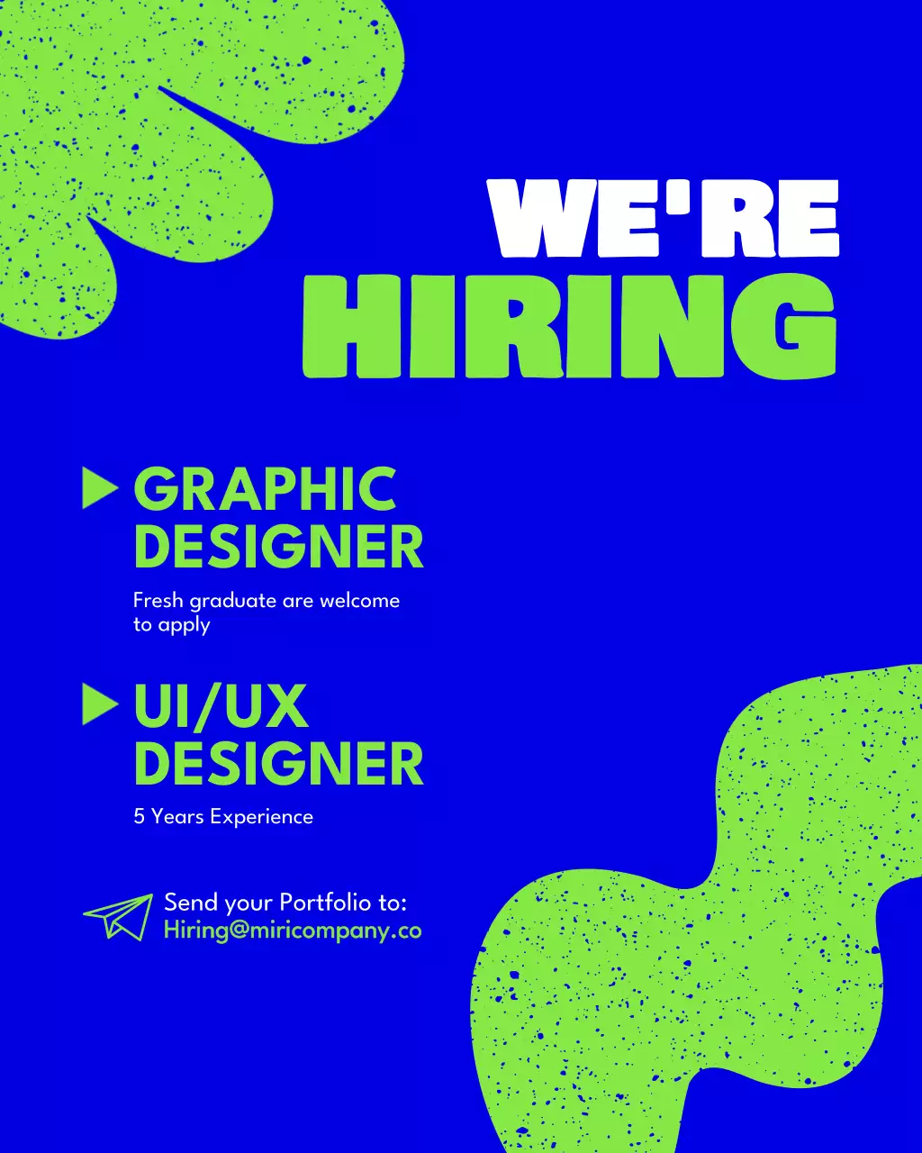 파랑 모던 구인 모집 공고