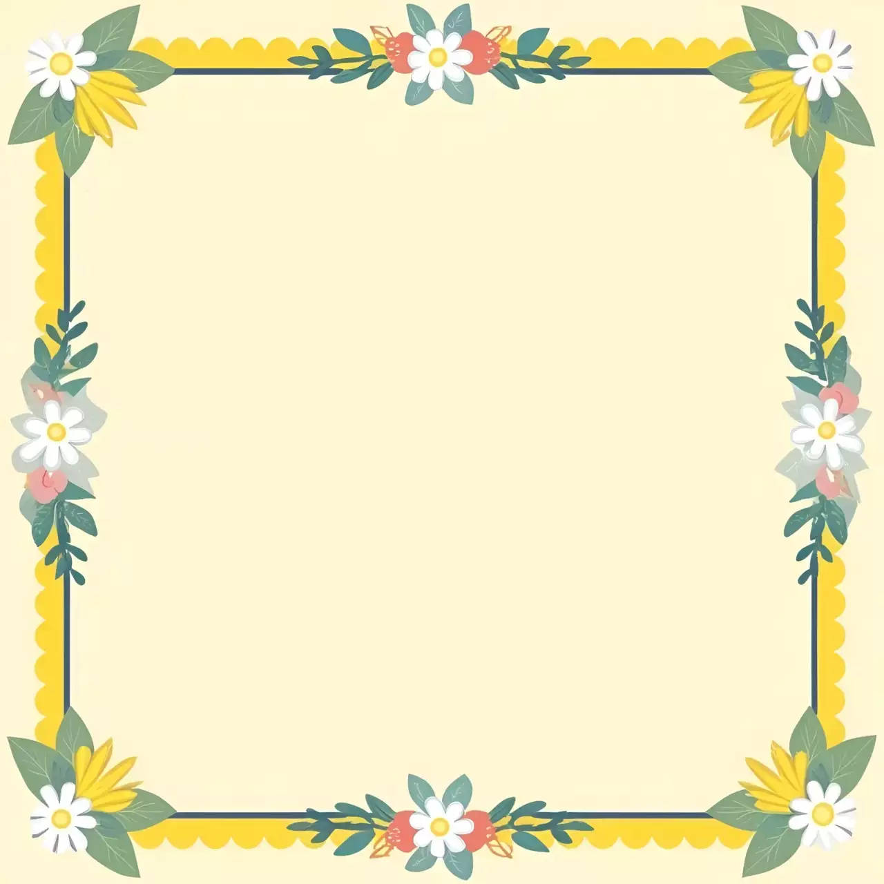 노랑 심플 디자인 엽서