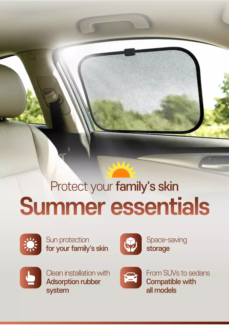 beige modern car advertisement