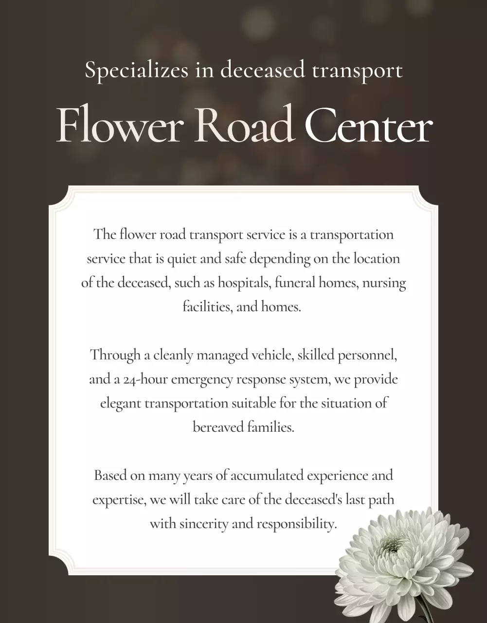 anúncio funerário elegante bege