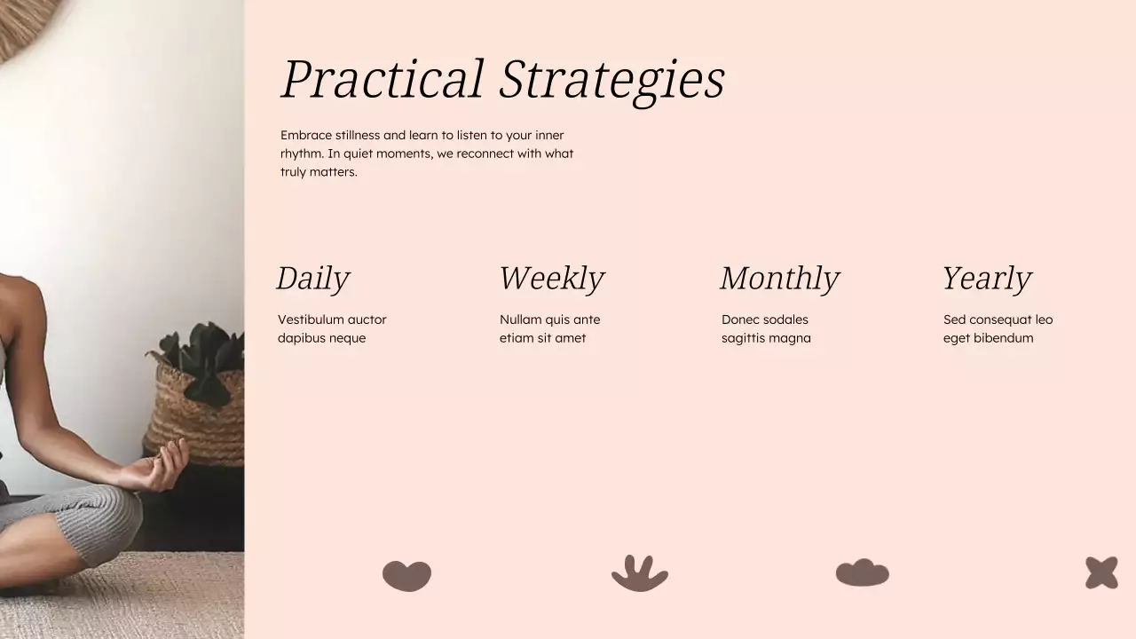 베이지 미니멀 웰니스 가이드 프레젠테이션