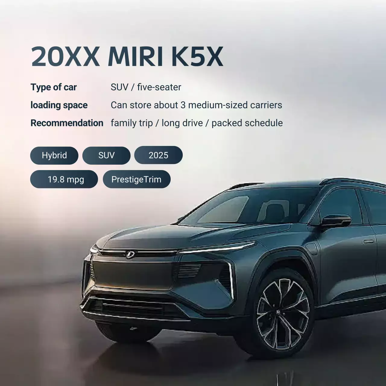 grey modern car advertisement