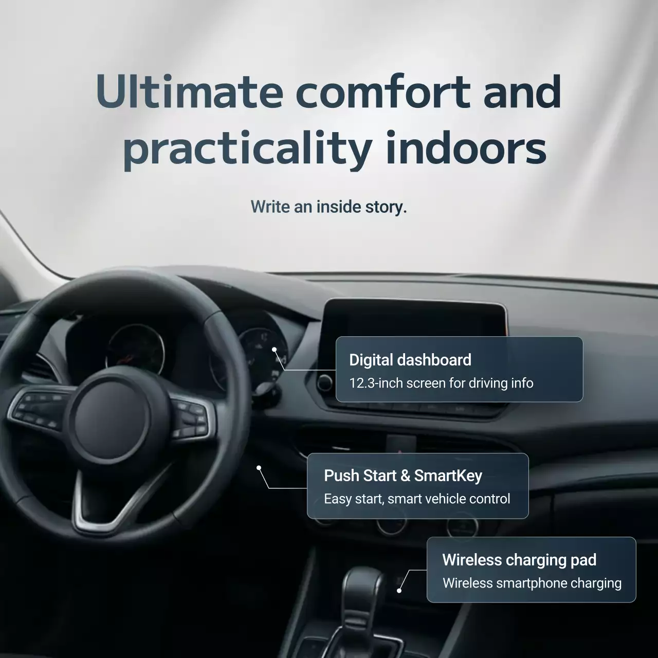 grey modern car advertisement