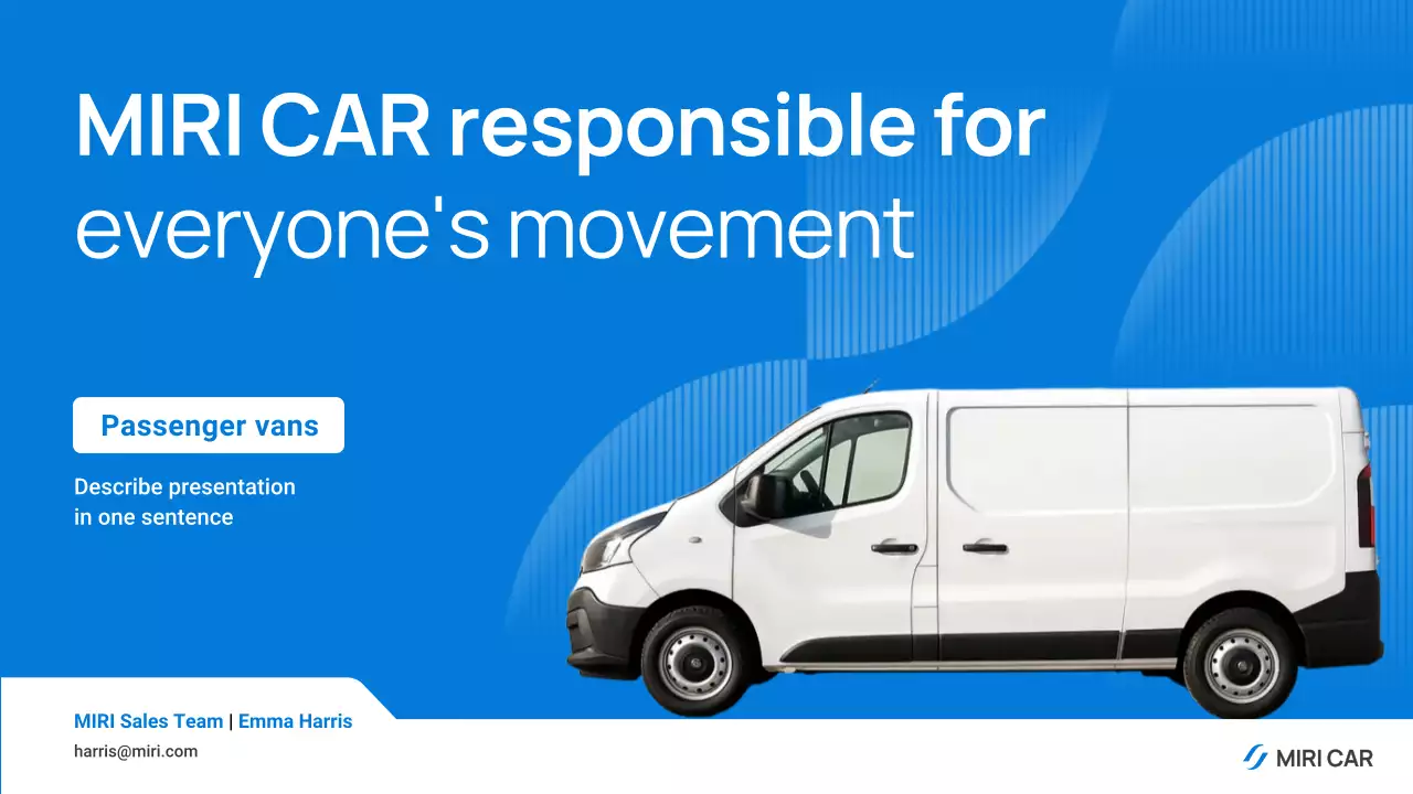 iklan penumpang modern berwarna biru