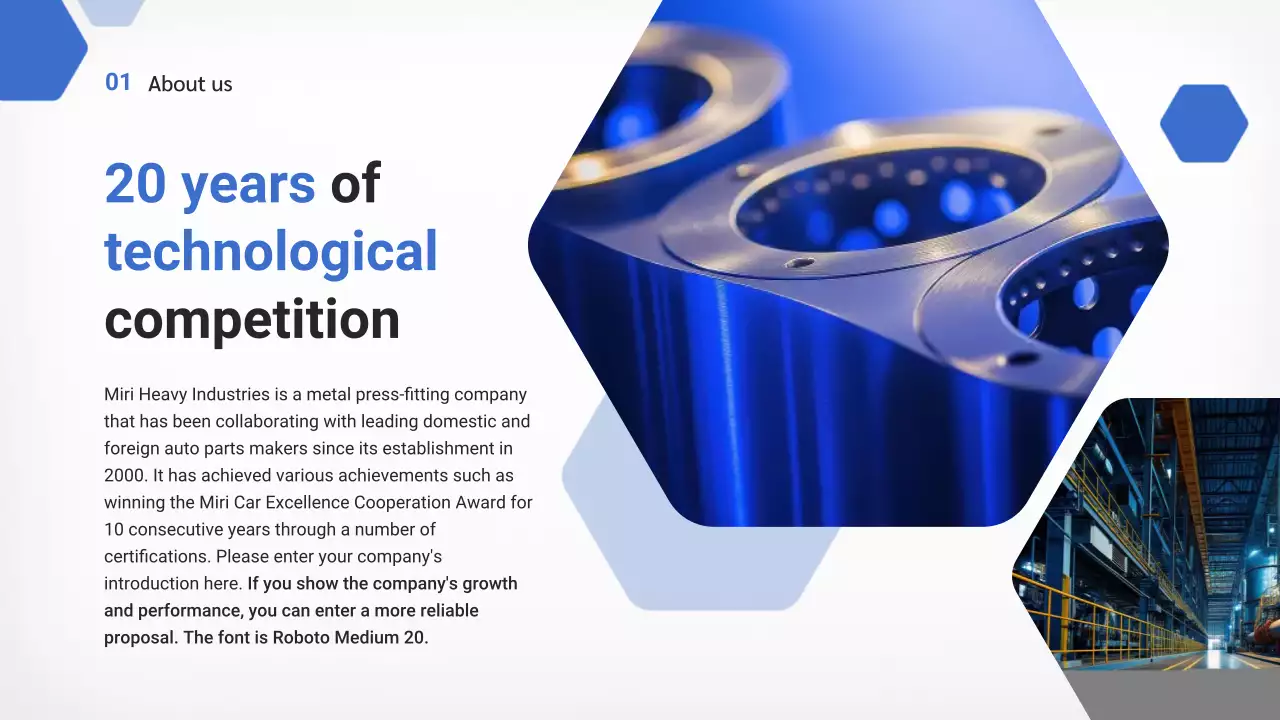 dokumen proposal logam profesional biru