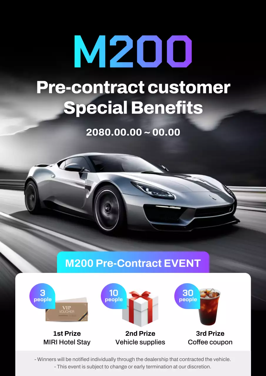 black modern car promotion
