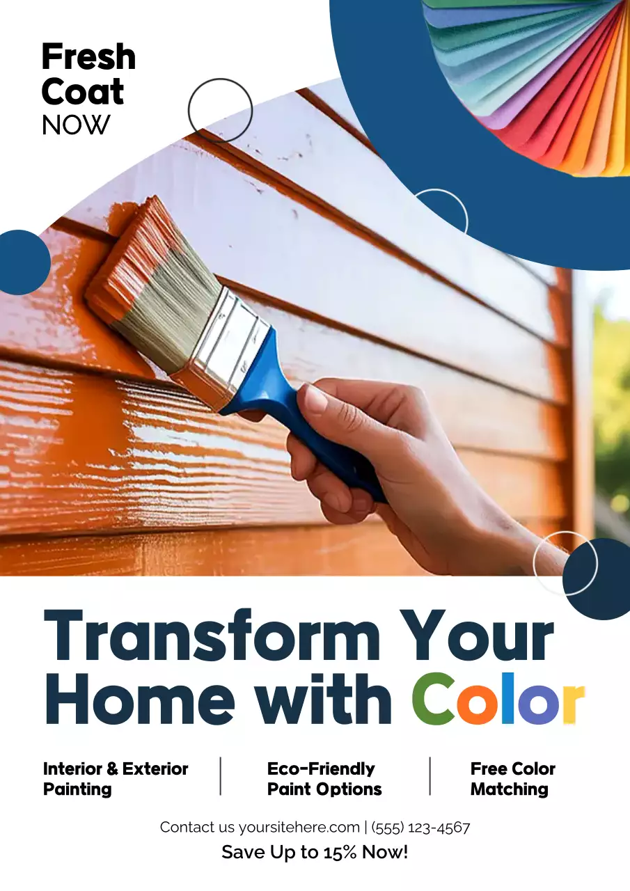 Colorful Modern Home Promotion Poster