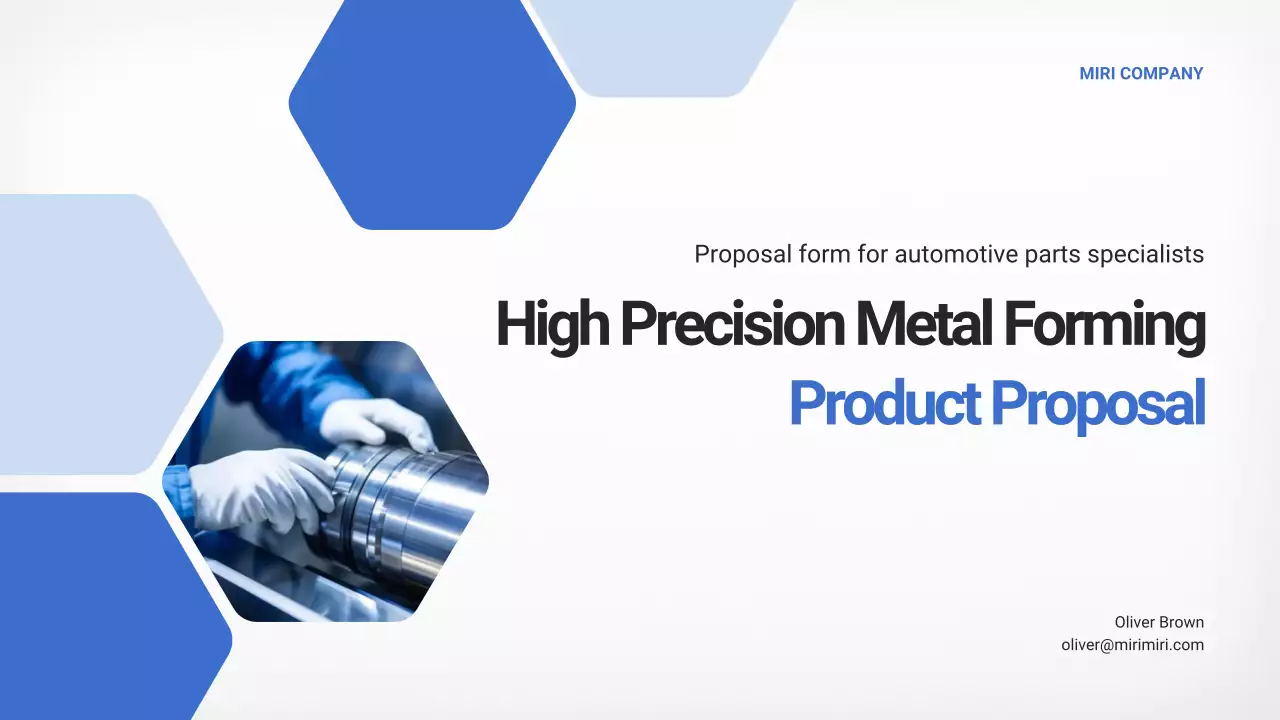 dokumen proposal logam profesional biru