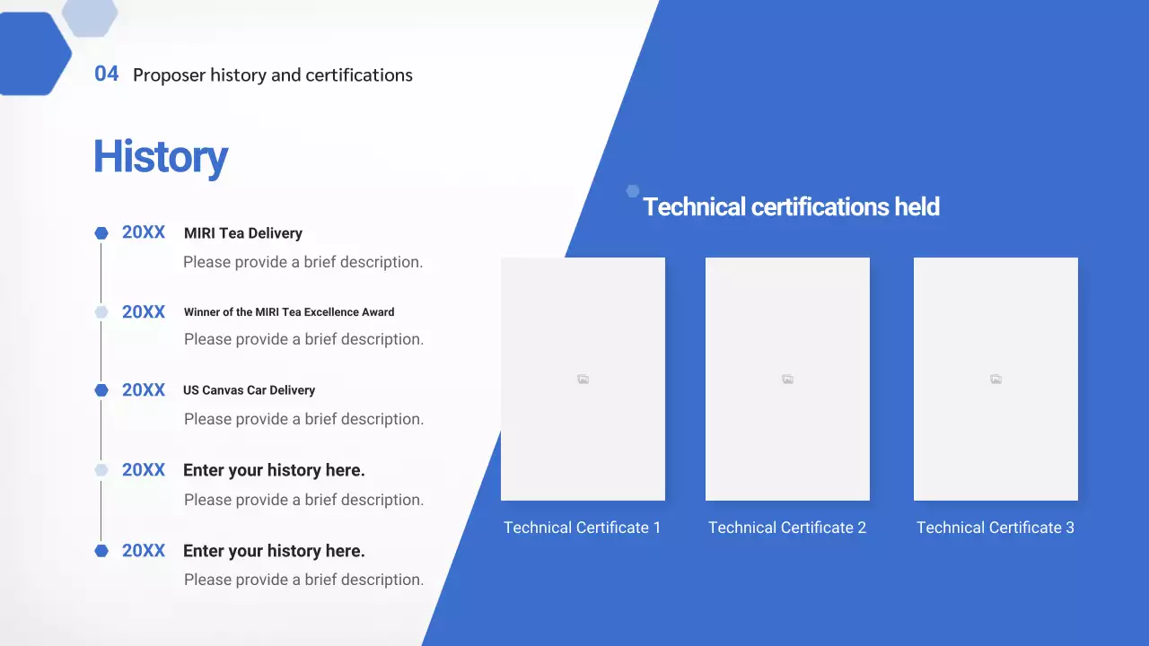 dokumen proposal logam profesional biru