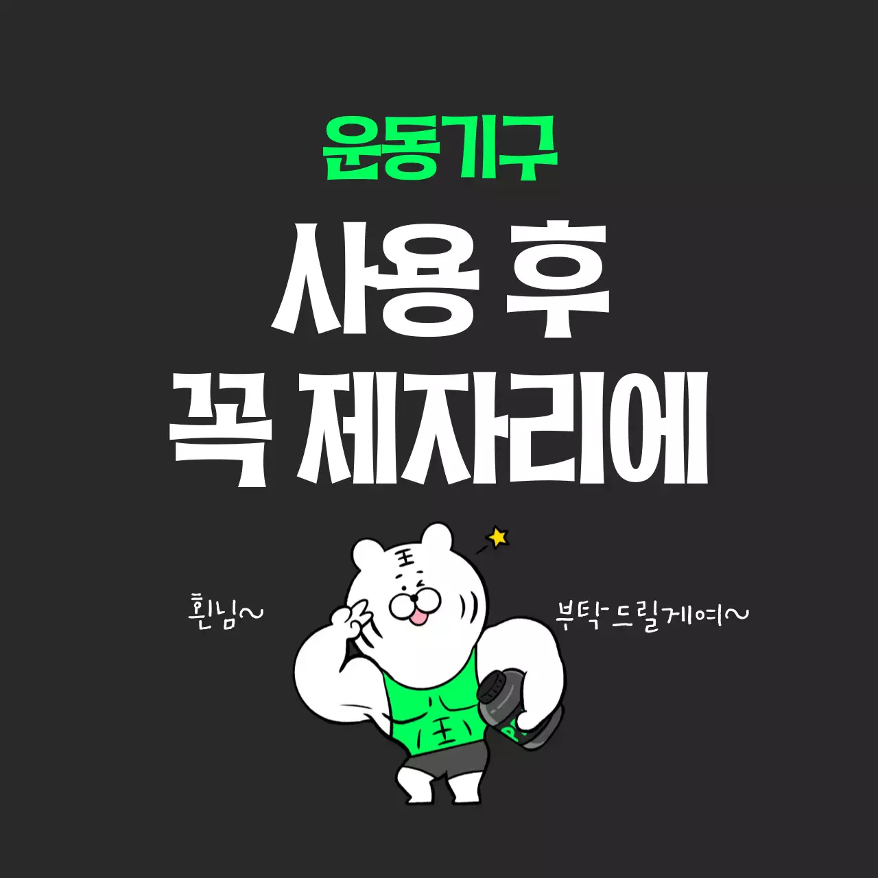 검정 개그 운동기구 안전