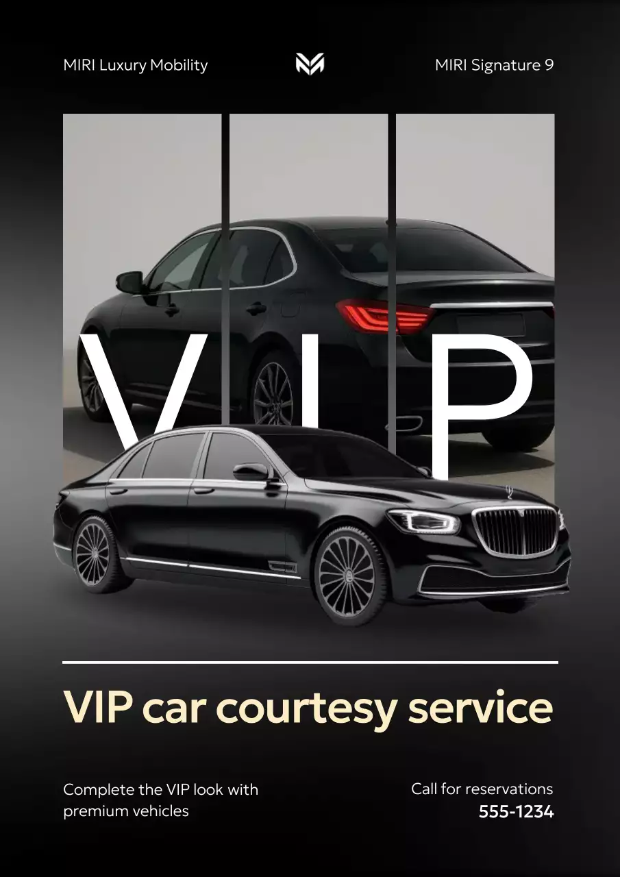 black luxury car promotion