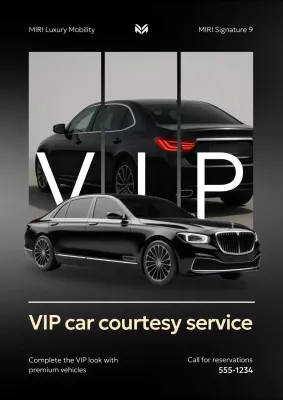 black luxury car promotion