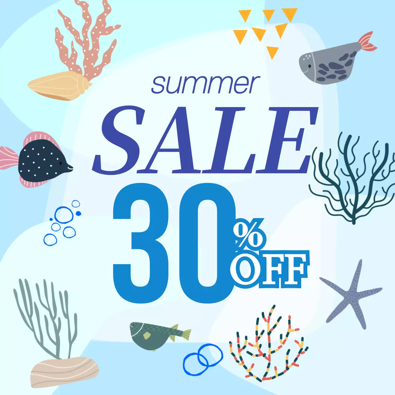 하늘색 팝 세일 이벤트