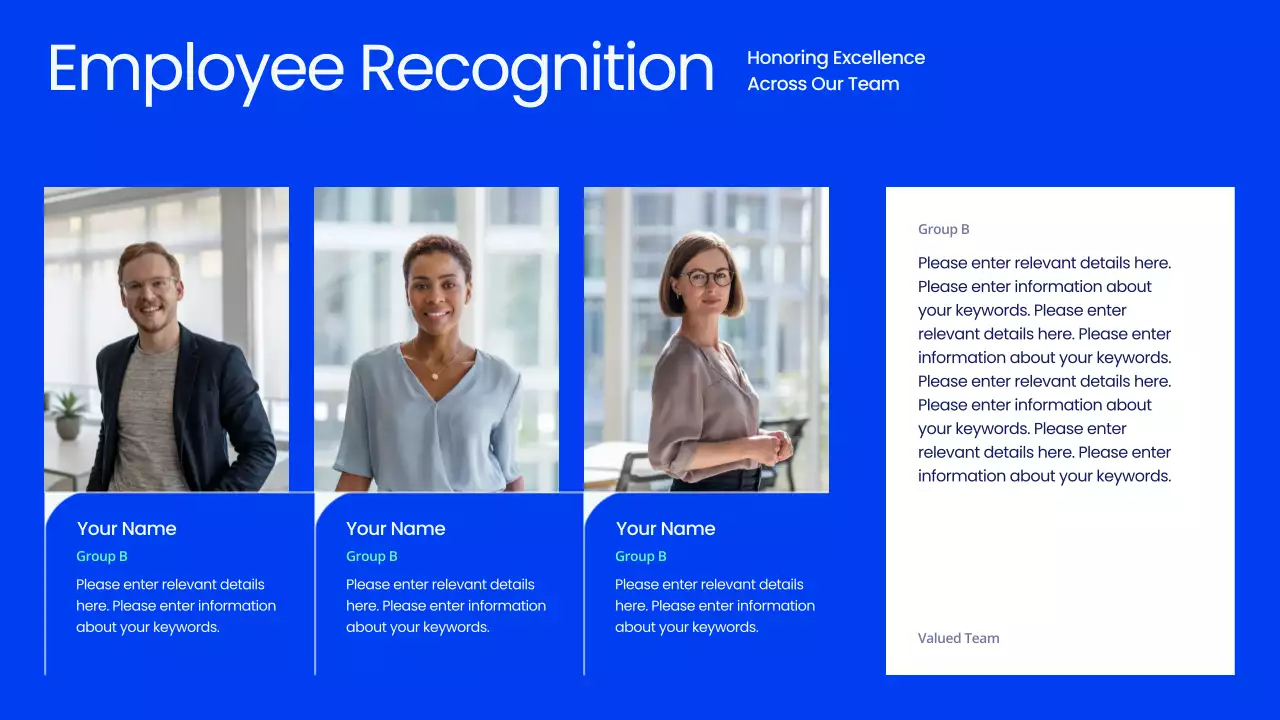 Blue Professional Town Hall Meeting Presentation