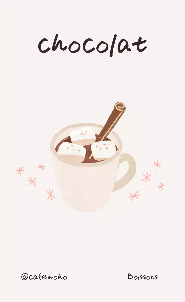 Affiche de boisson simple Ivory