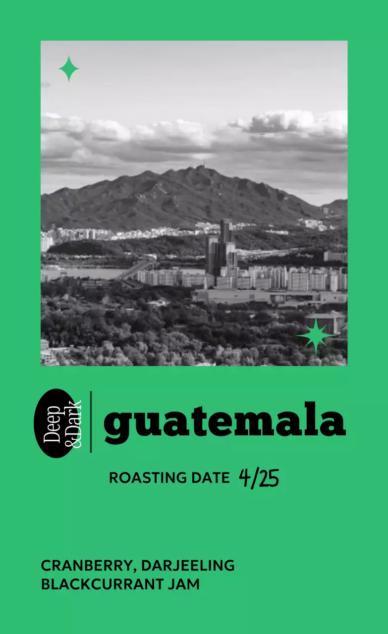 Green Simple Coffee Ad