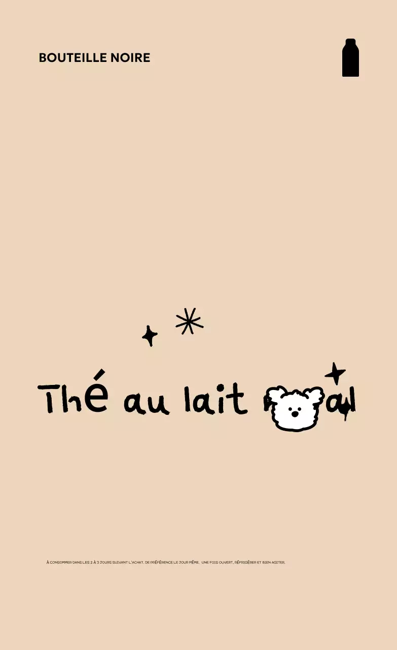 Présentation des boissons pour bébés Beige