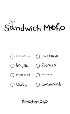 Panneau publicitaire simple en noir et blanc