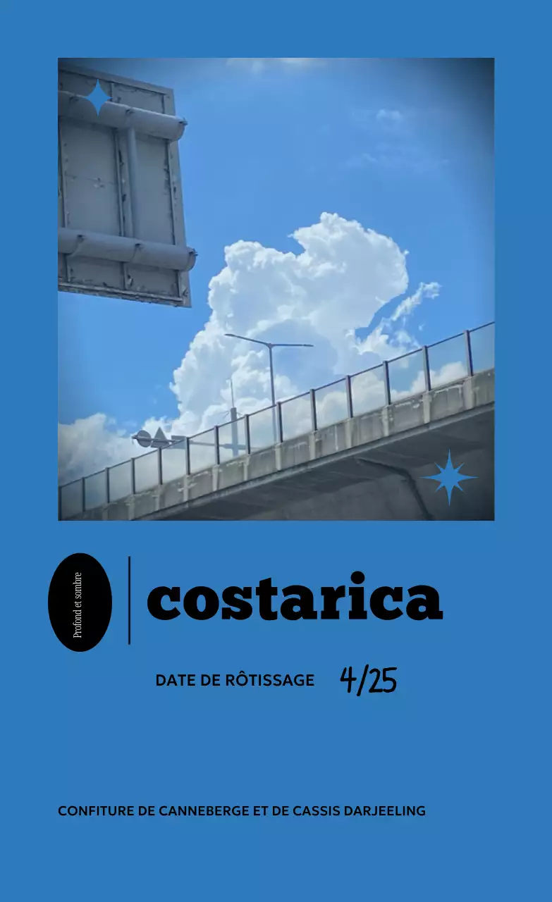 Publicité pour un café vert simple