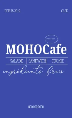Promotion du Blue Modern Café