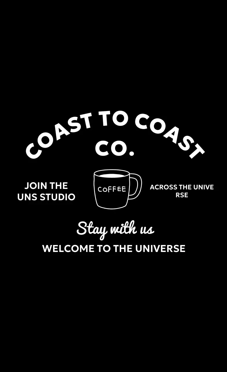 Black Modern Coffee Ad