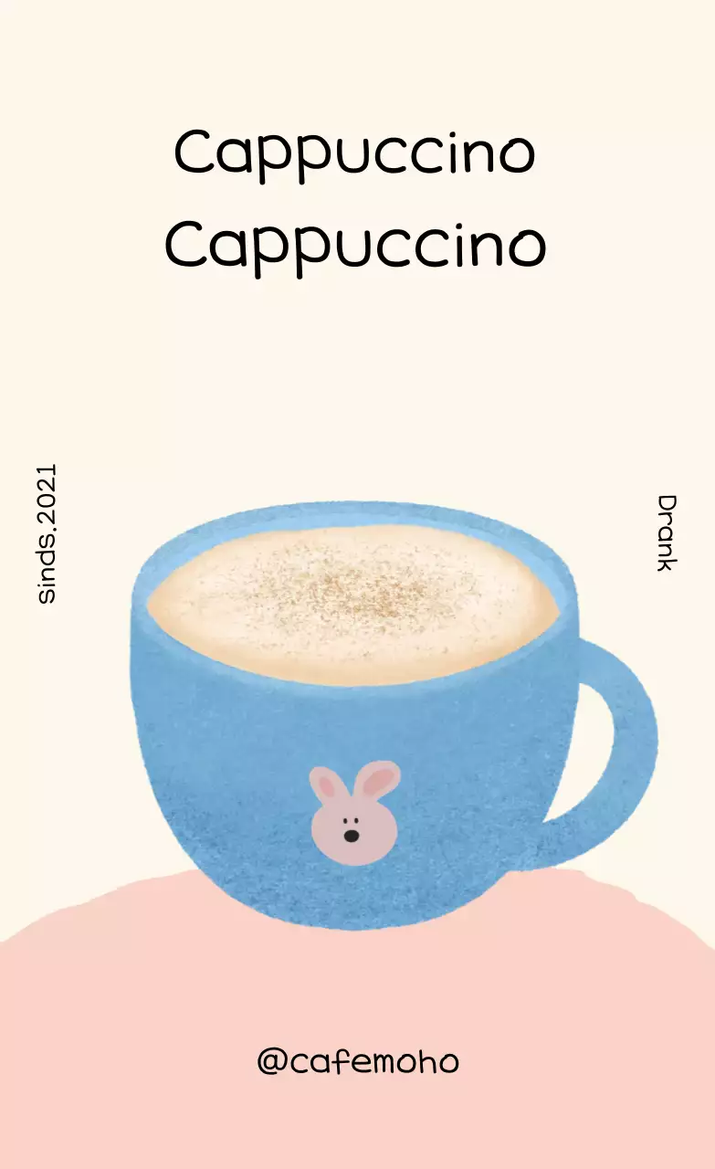 Groen schattig drankmenu