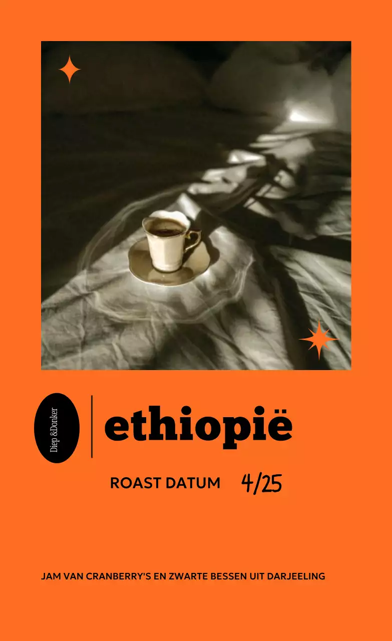 Groene Eenvoudige Koffie Advertentie