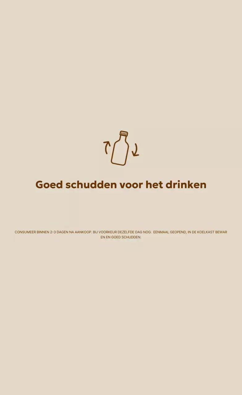 Hoe gebruik je Beige Minimal Drink?