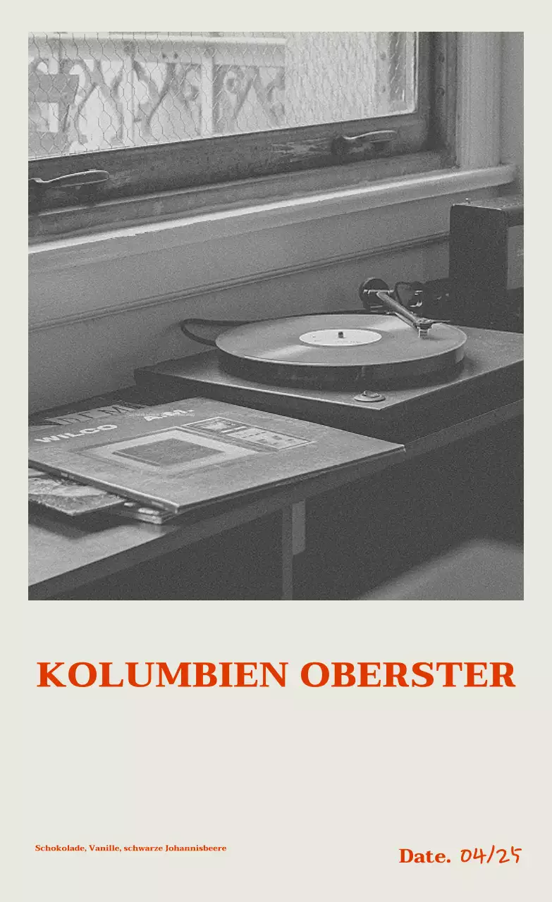 Schwarz-weiße Vintage-Kaffeewerbung