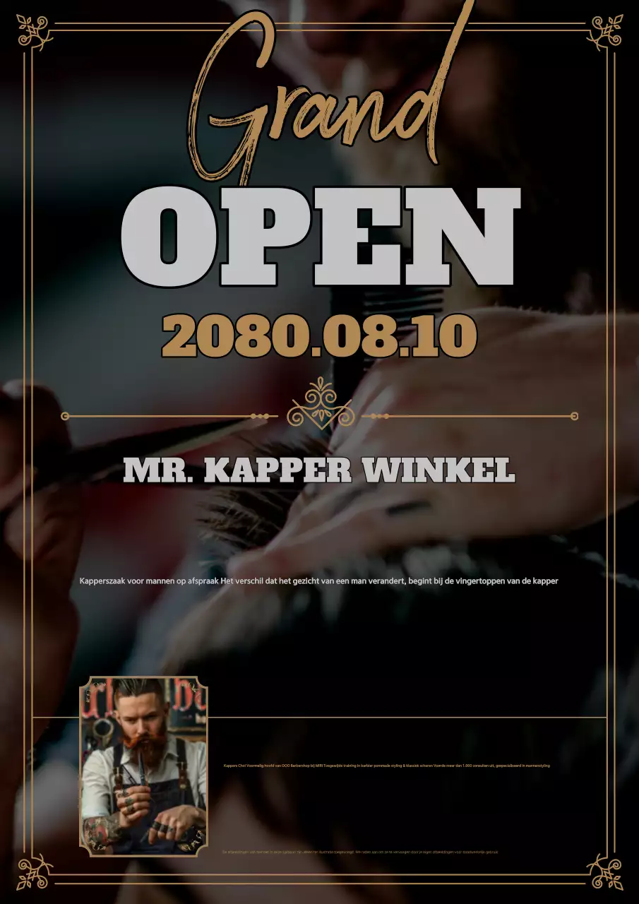 Zwarte moderne schoonheidssalon geopend