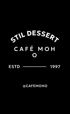 Zwart modern cafélogo