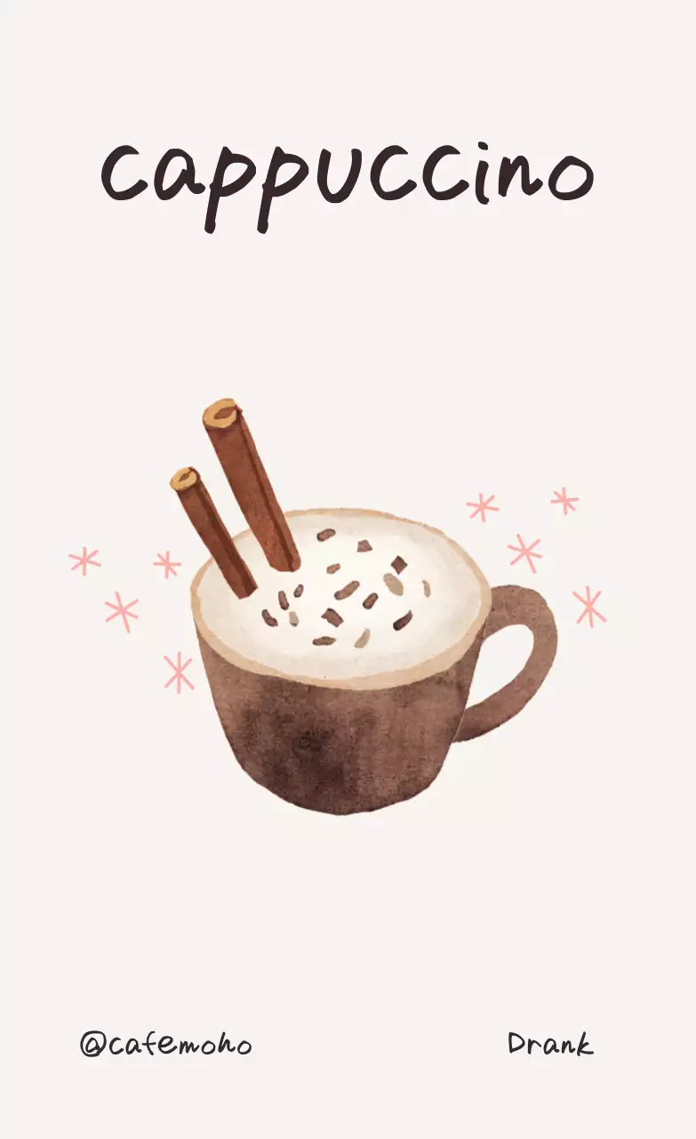 Ivory Simple Drink Poster