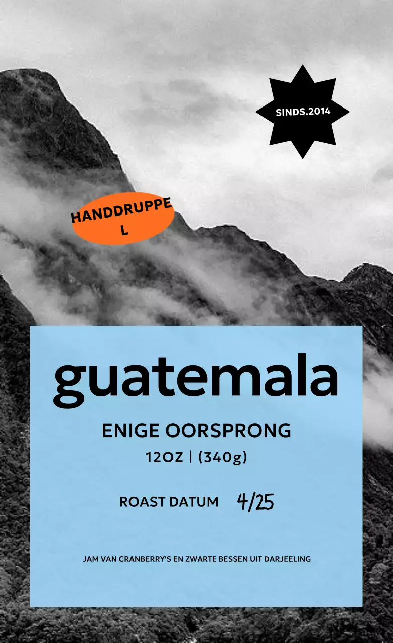 Zwarte vintage koffie advertentie