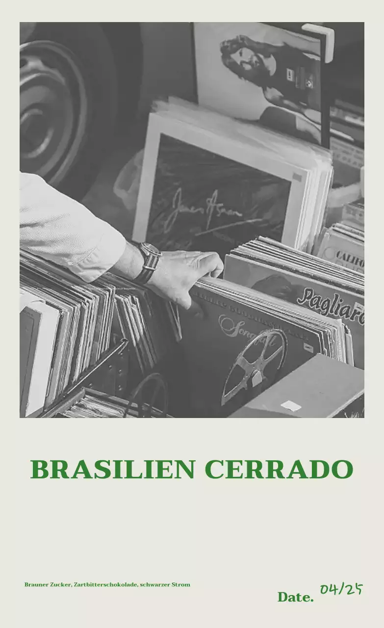 Schwarz-weiße Vintage-Kaffeewerbung