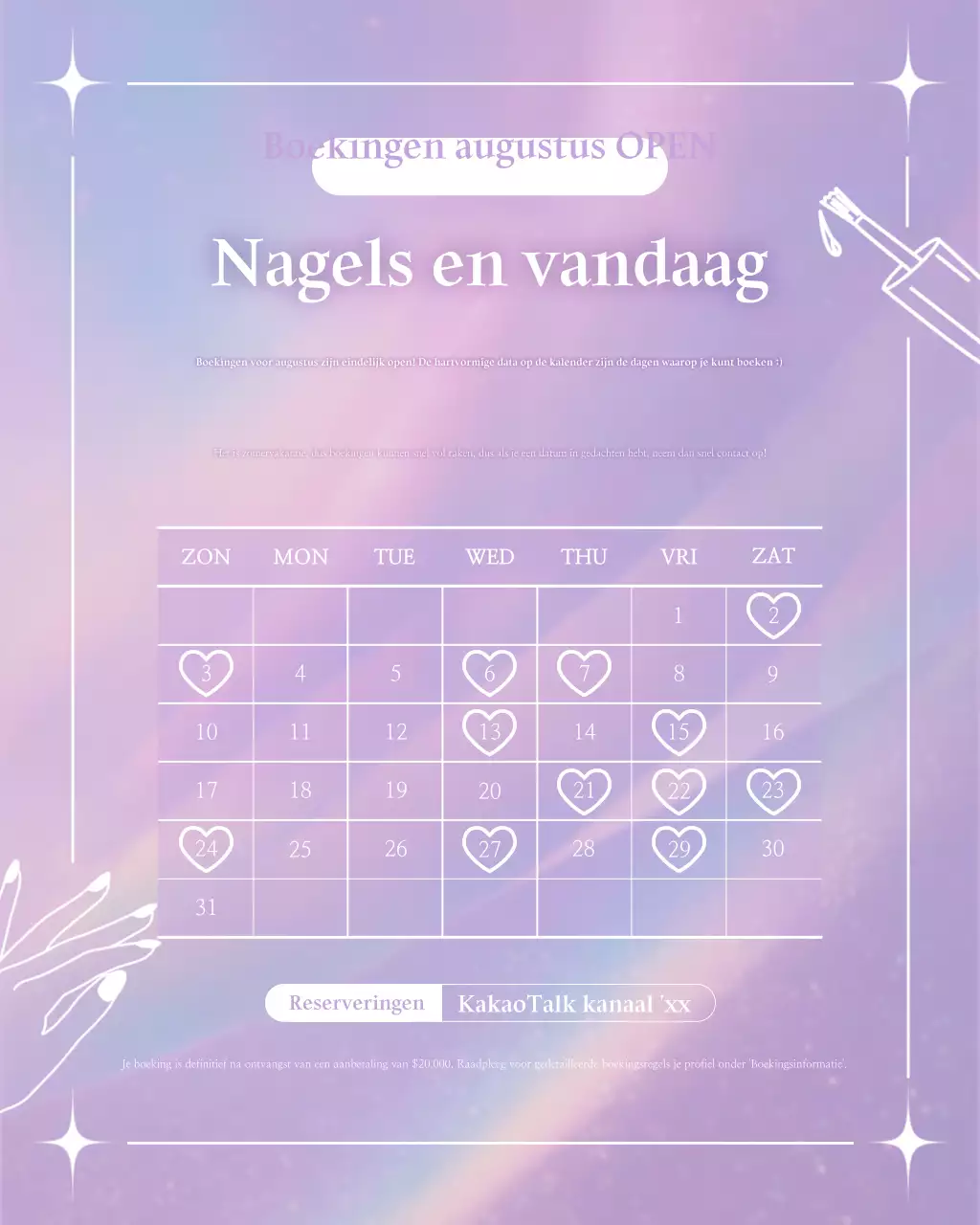 Yeon Bora's schattige reserveringsgids