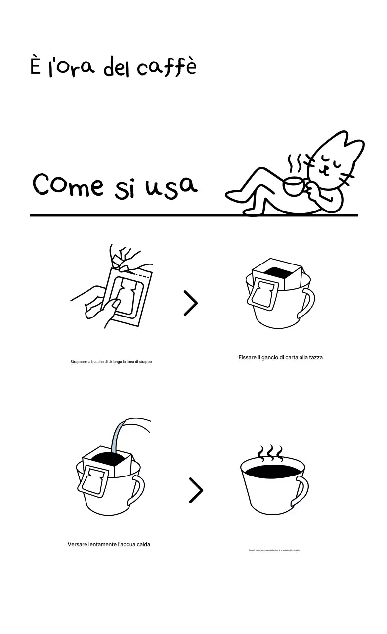 Cartolina semplice bianca con cartoni animati