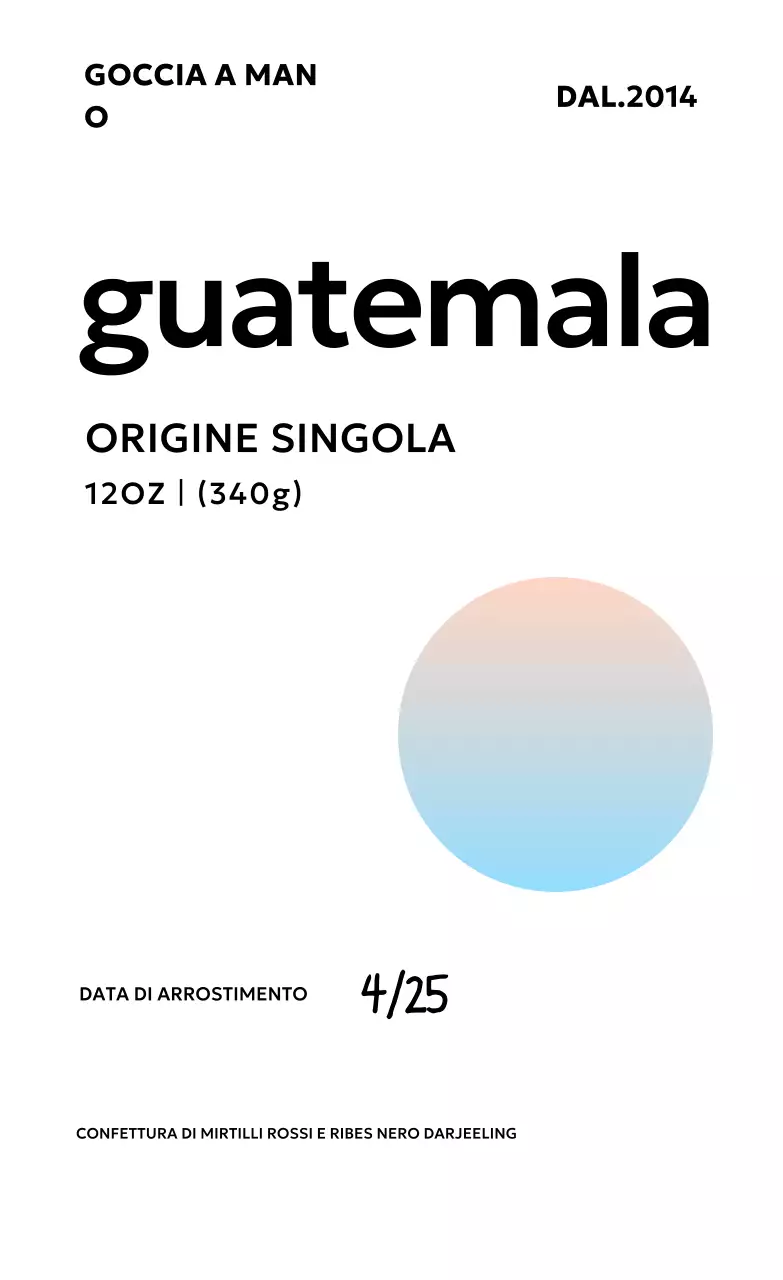 Presentazione del caffè minimalista Yeonbora