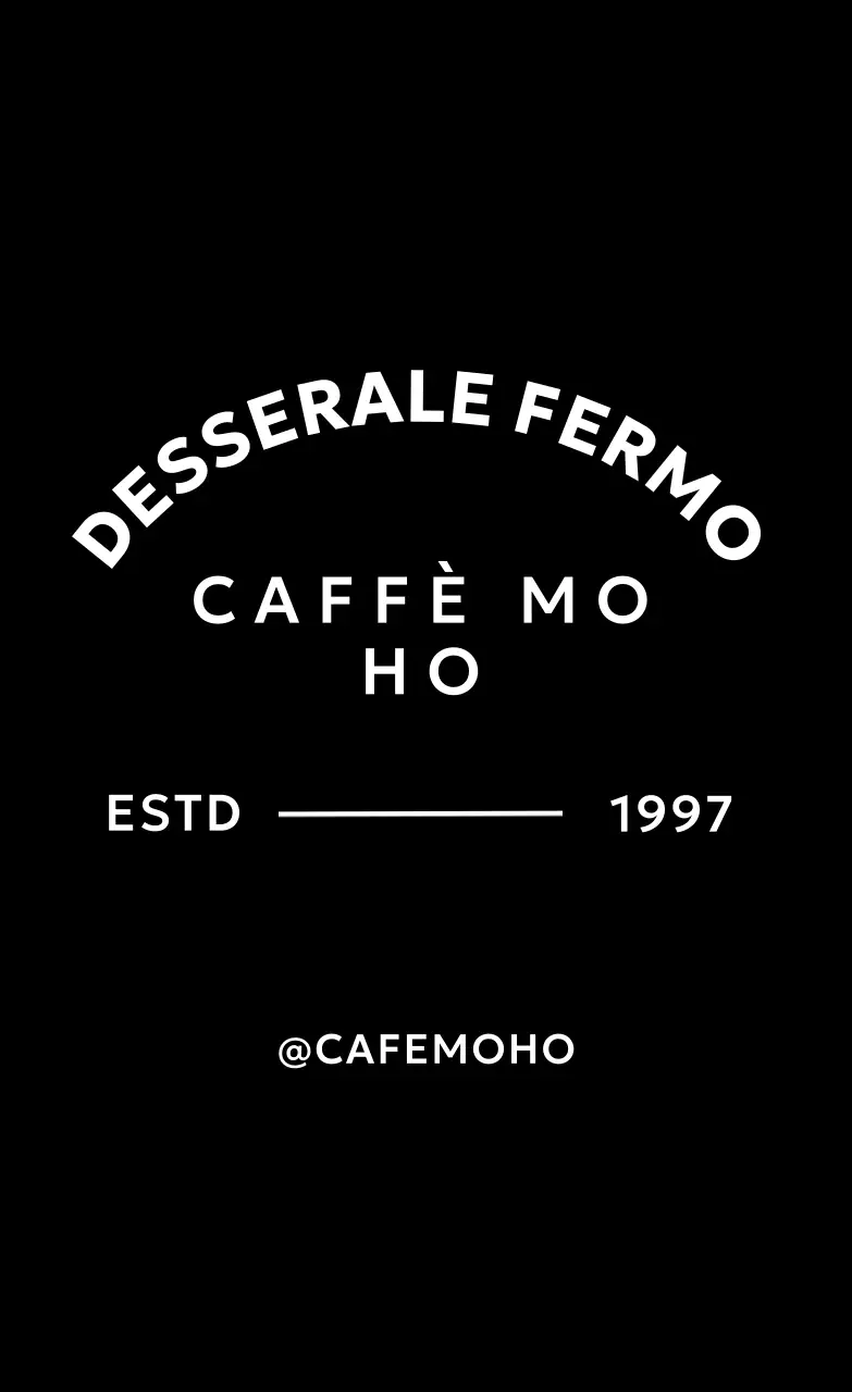 Logo del caffè moderno nero