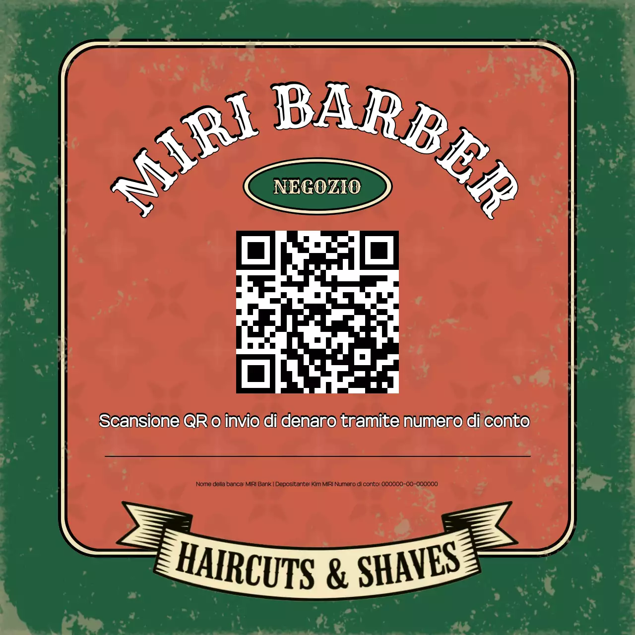 Guida al barbiere vintage verde