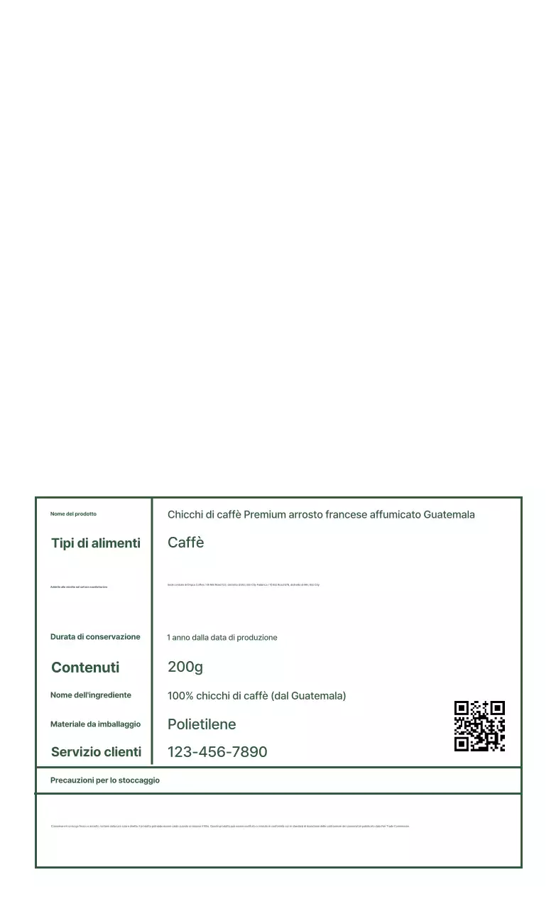 Presentazione dei prodotti Khaki Modern Coffee