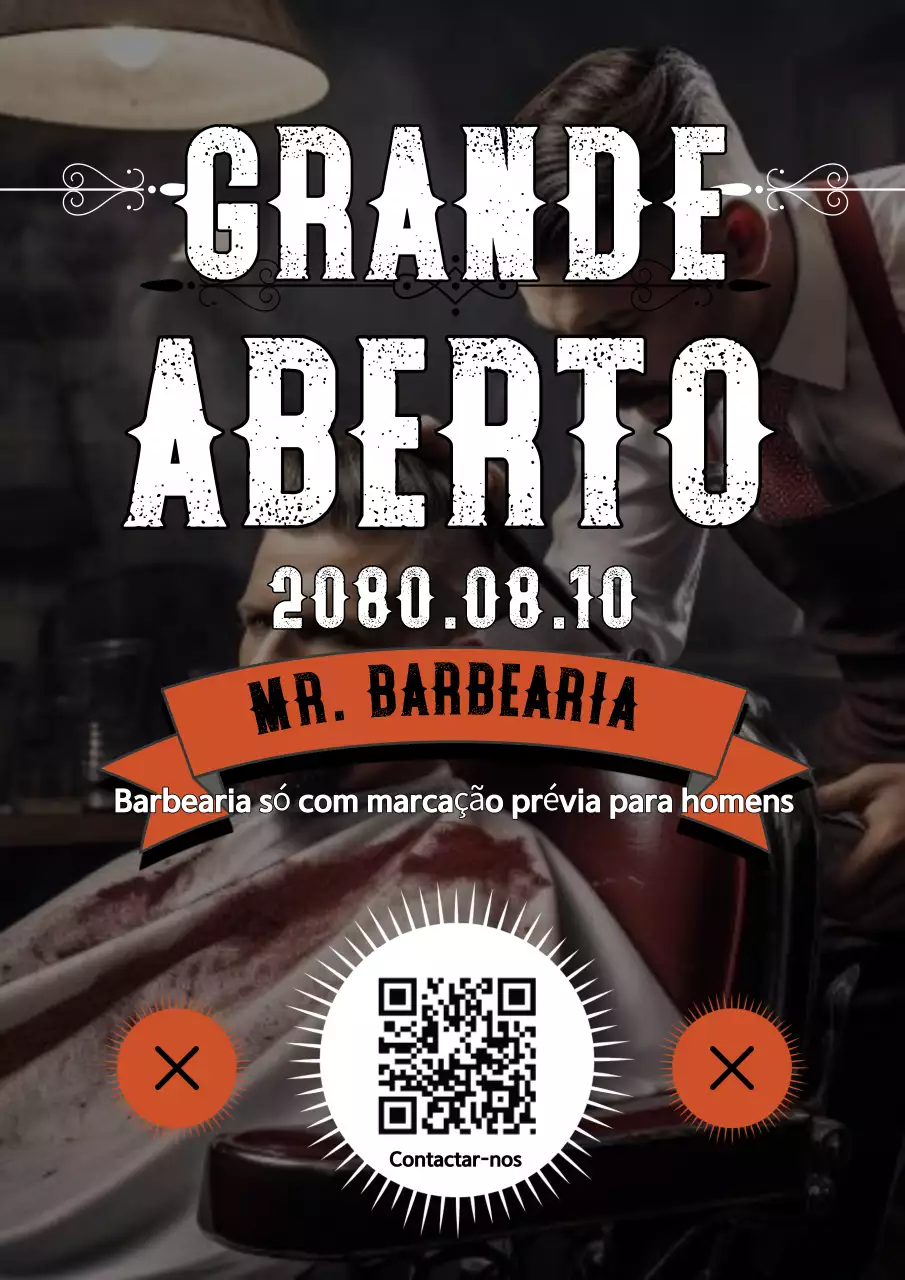 Abertura da barbearia Black Vintage