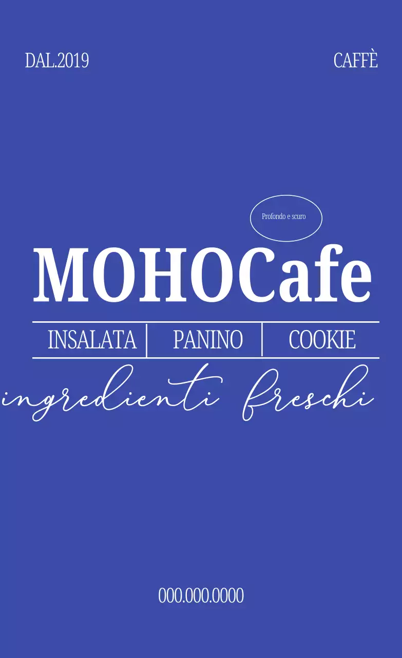 Promozione Blue Modern Cafe