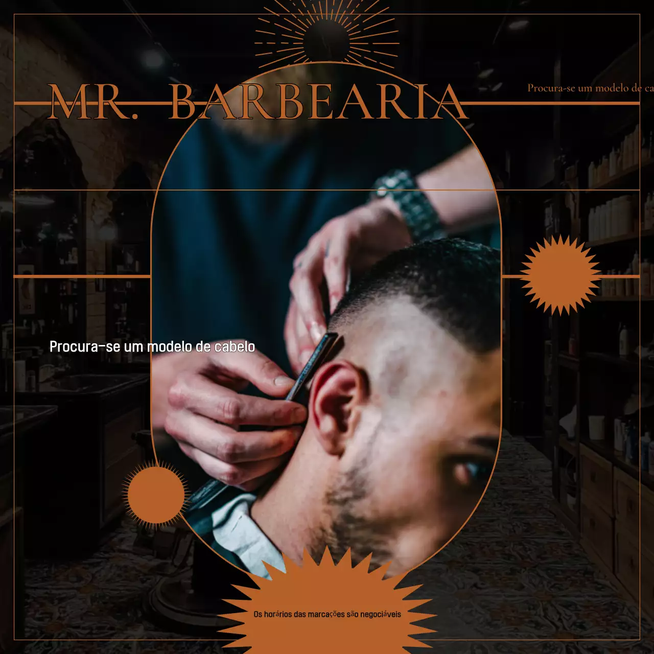 Recrutando modelos de cabelo castanho vintage