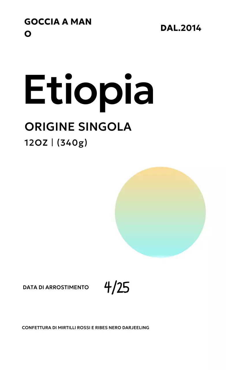 Presentazione del caffè minimalista Yeonbora