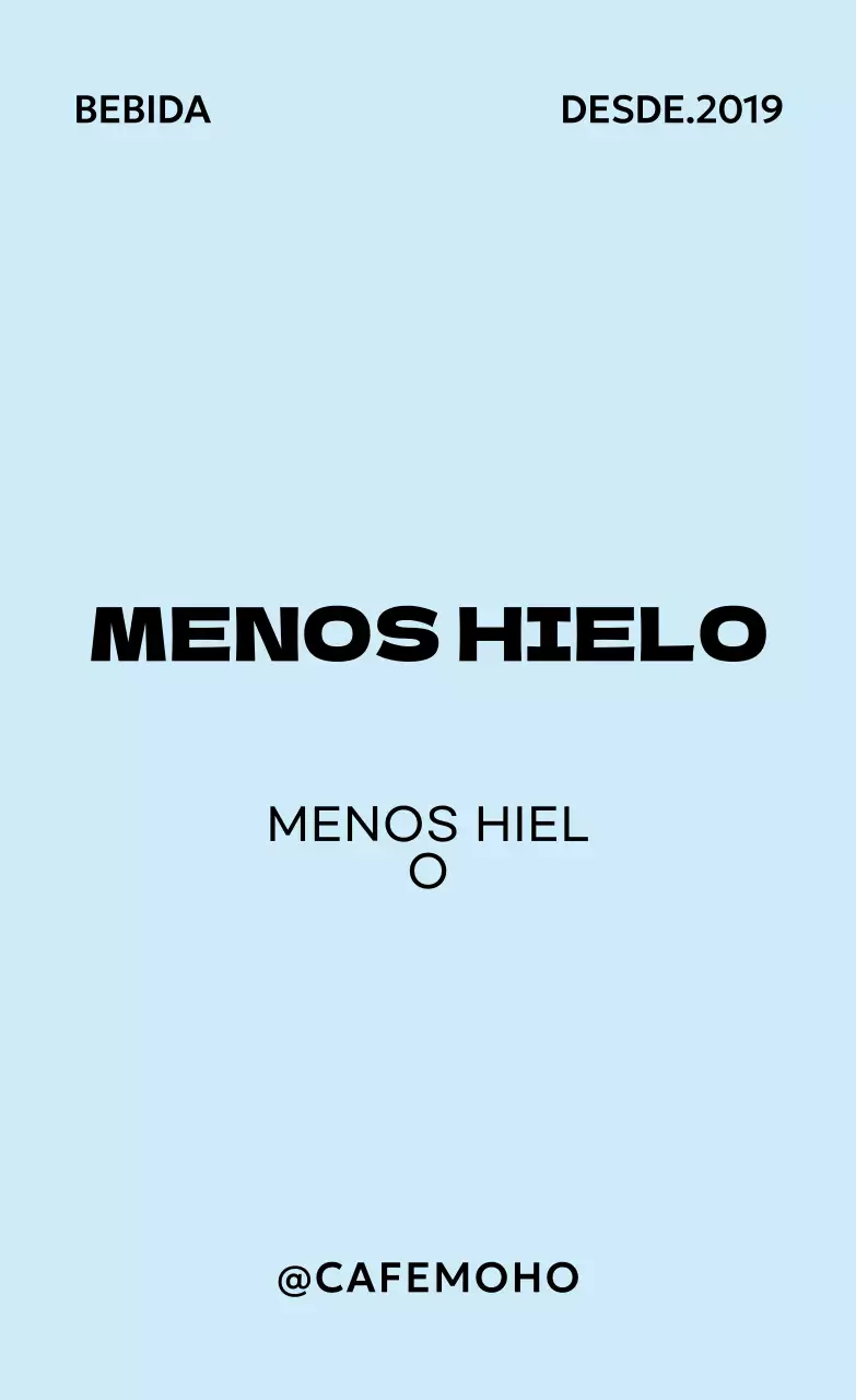 Anuncio de bebida minimalista verde