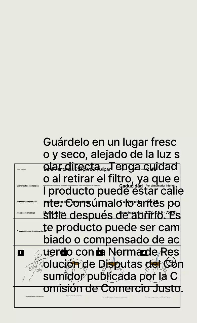 Anuncio de café vintage en blanco y negro